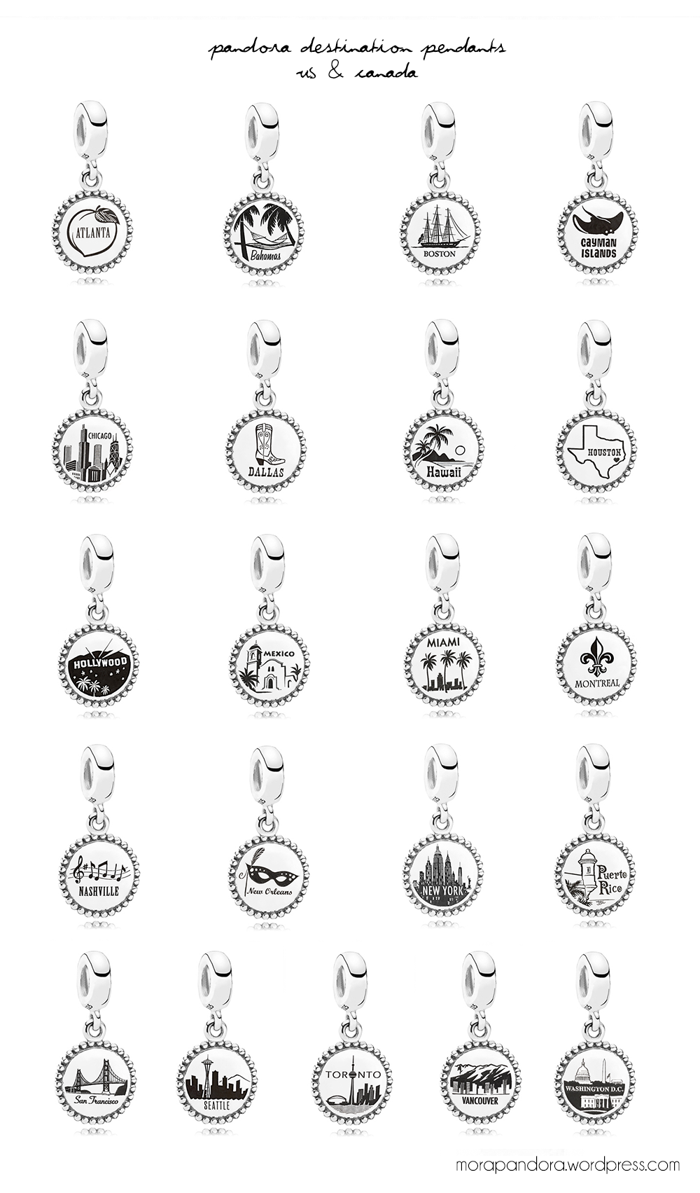 New CountryExclusive Moments Pendants Mora Pandora
