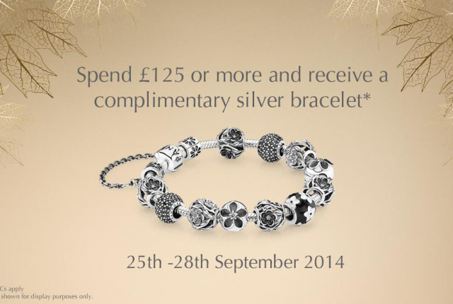 pandora uk free bracelet promo