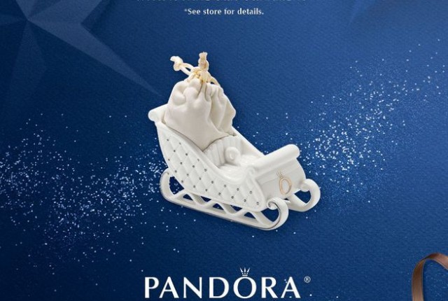 pandora sleigh ornament promo 2014