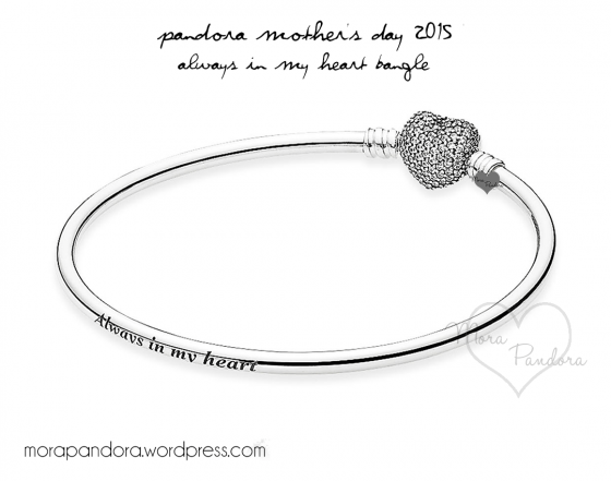pandora mother's day always in my heart bangle