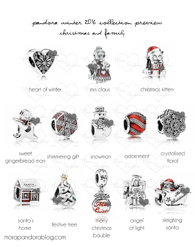 pandora winter 2016 charms