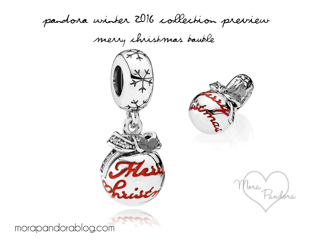 Pandora Winter 2016 Holiday Preview Merry Christmas Bauble