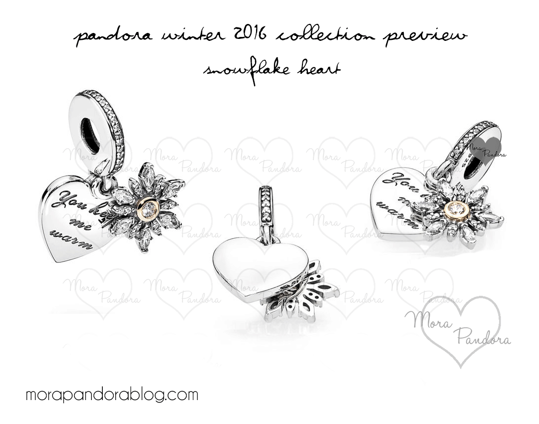 Pandora Winter 2016 Holiday Preview Snowflake Heart