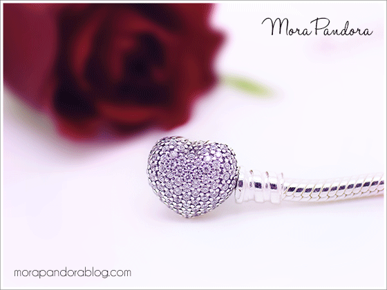 pandora valentine's 2016 pavé heart clasp bracelet