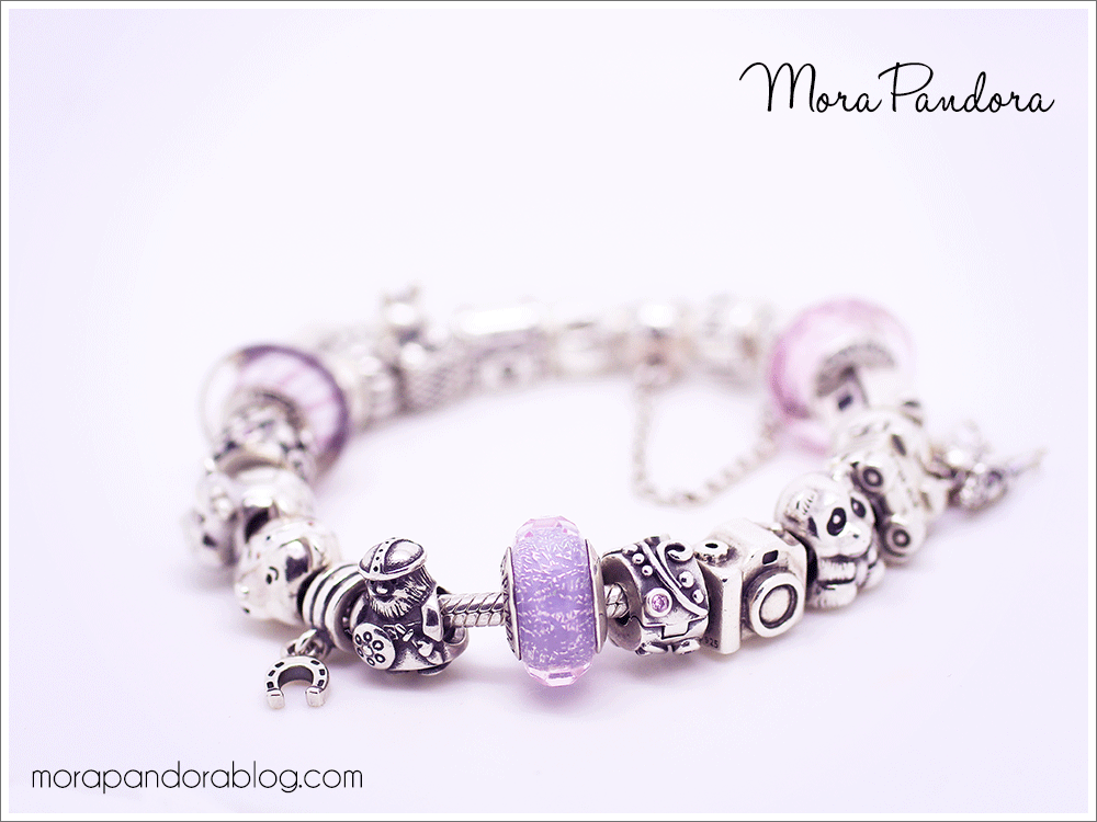 Classic Pandora Silver Design with Mother's Day Logo Safety Chain