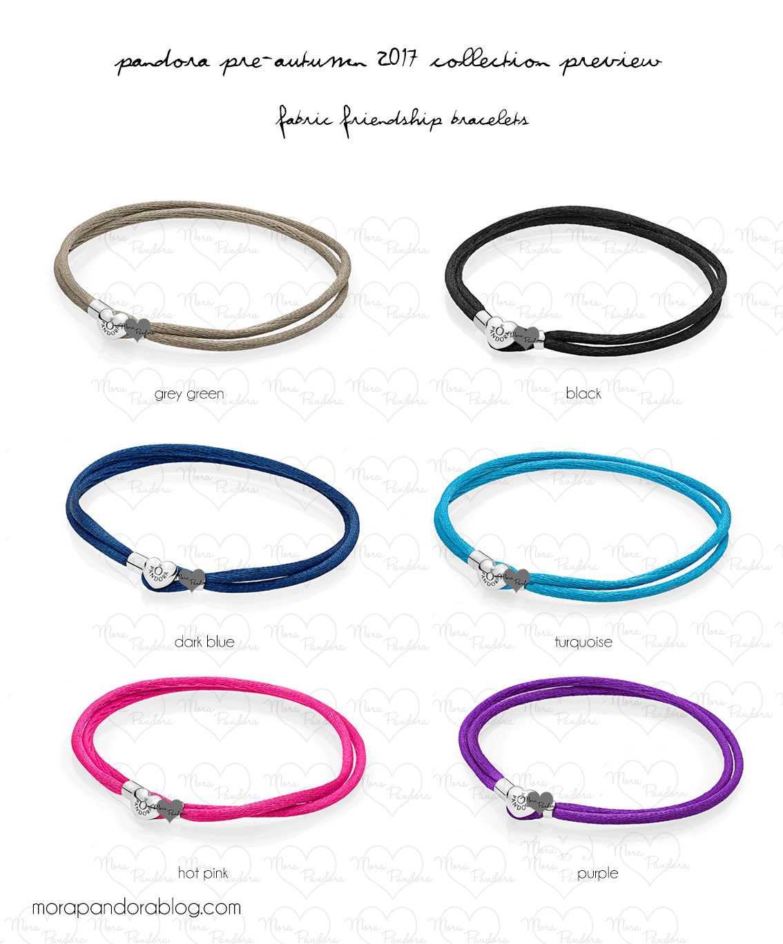 Pandora Pre-Autumn 2017 fabric bracelets