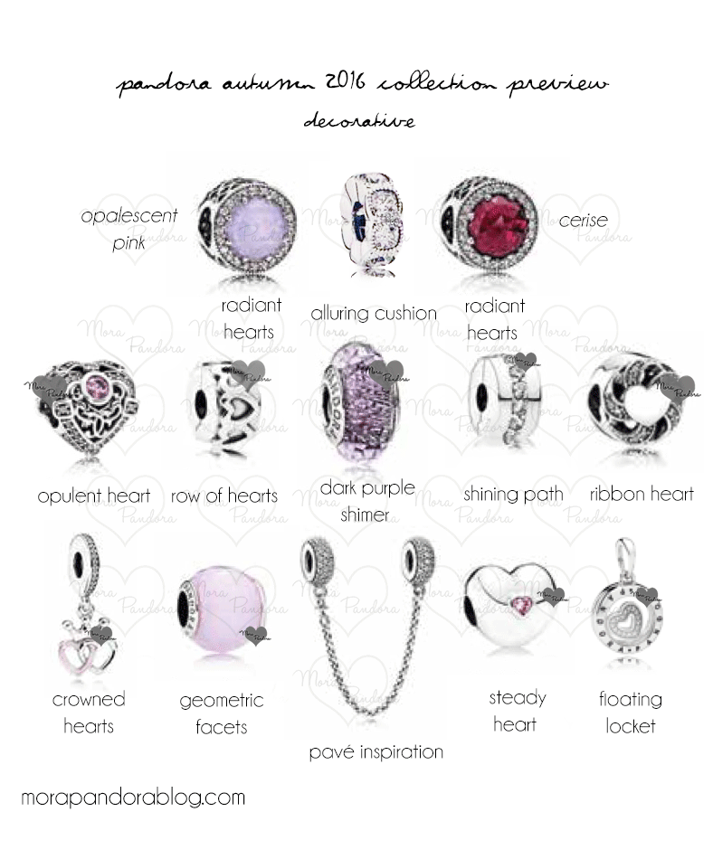 Pandora Autumn 2016 collection updated