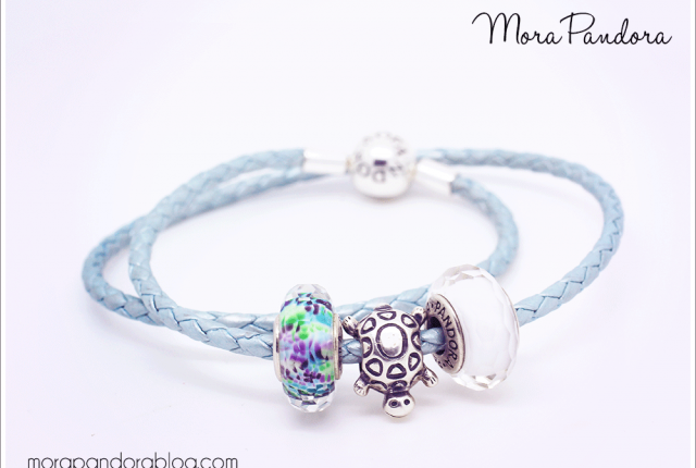 pandora summer 2016 blue leather bracelet