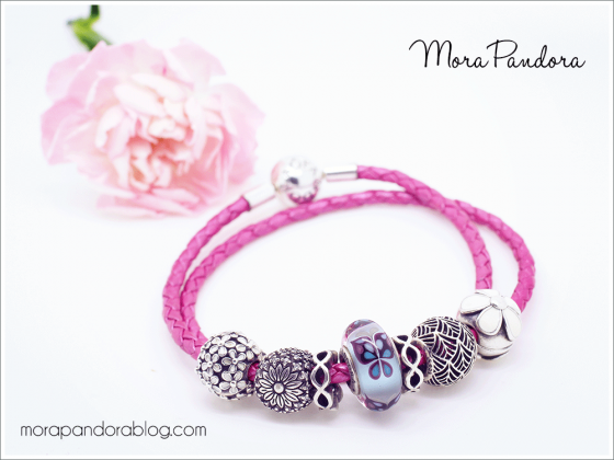 Pandora Pink Honeysuckle Leather Bracelet