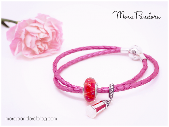 Pandora Pink Honeysuckle Leather Bracelet