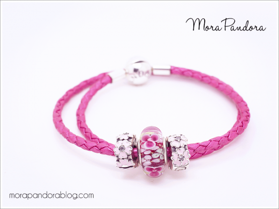 Pandora Pink Honeysuckle Leather Bracelet