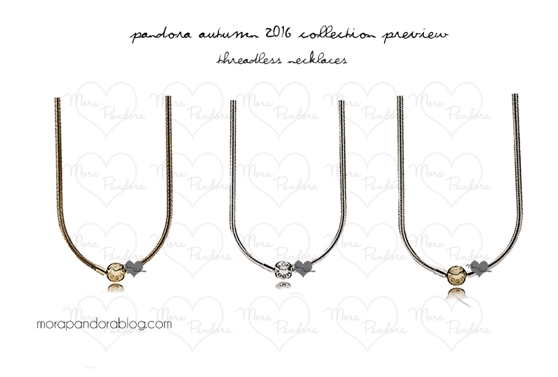 Pandora Autumn 2016 Threadless Necklaces