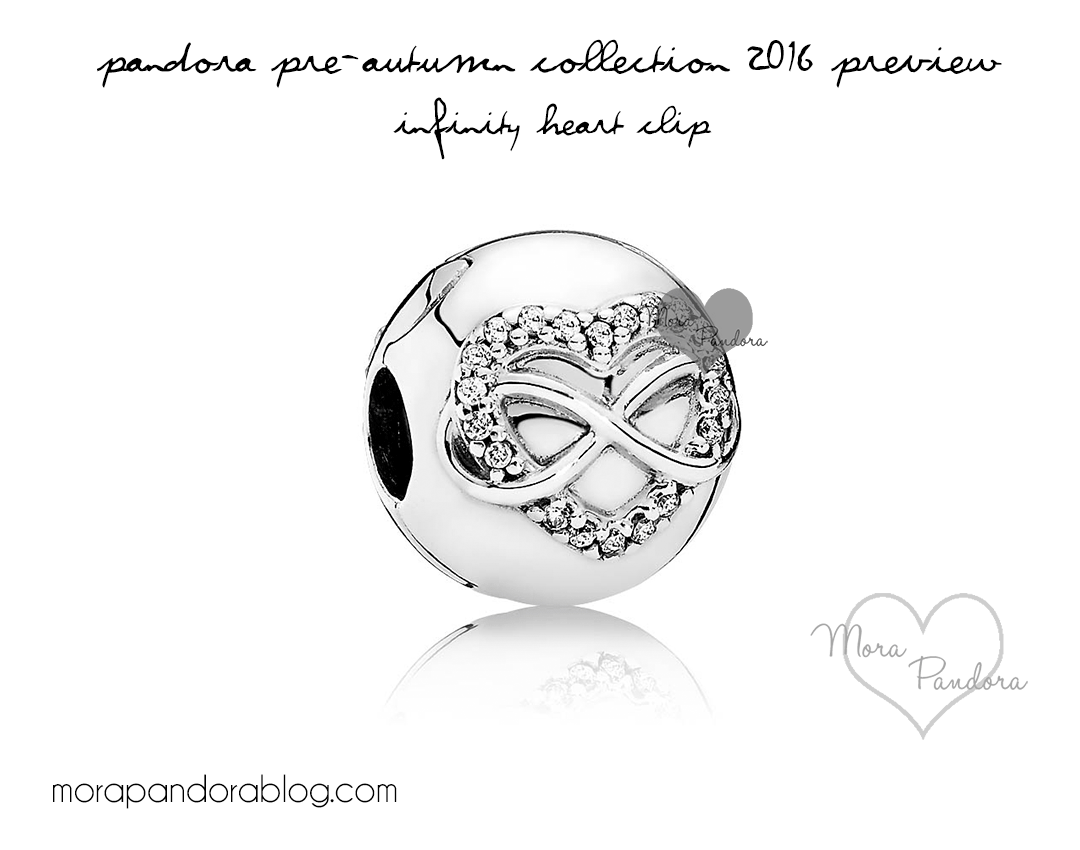 Pandora Pre-Autumn 2016 Infinity Heart clip