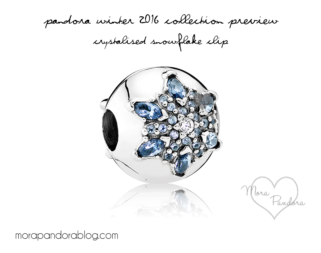 Pandora Winter 2016 Holiday Preview Crystalised Snowflake Clip