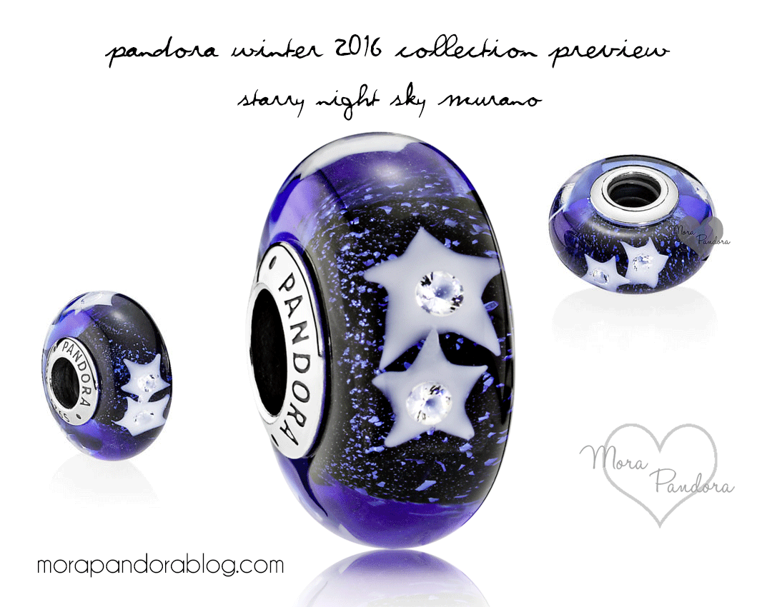 Pandora Winter 2016 Holiday Preview Starry Night Sky Murano