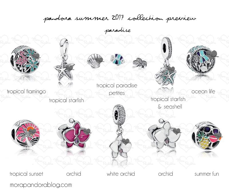 Pandora Summer 2017 Tropical Paradise charms