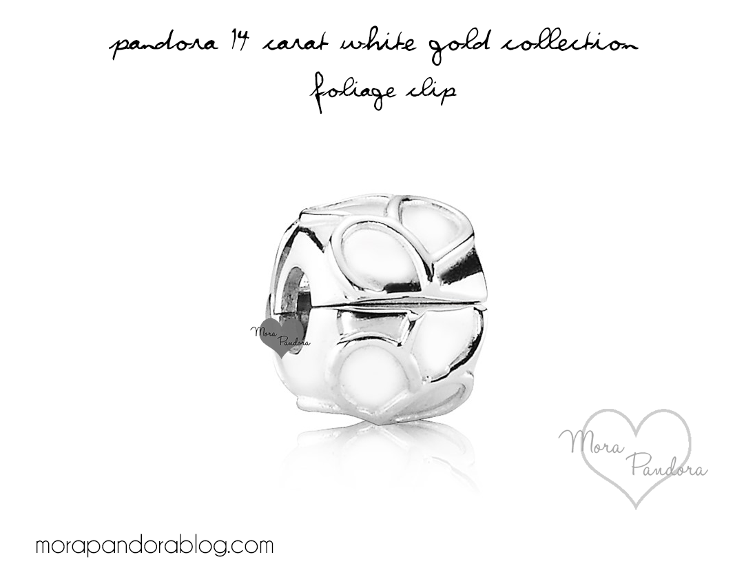 Pandora 14kt white gold collection clip