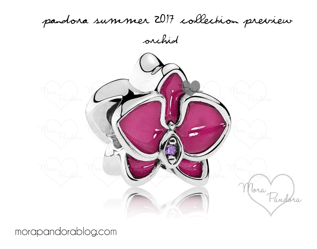 Pandora Summer 2017 pink orchid