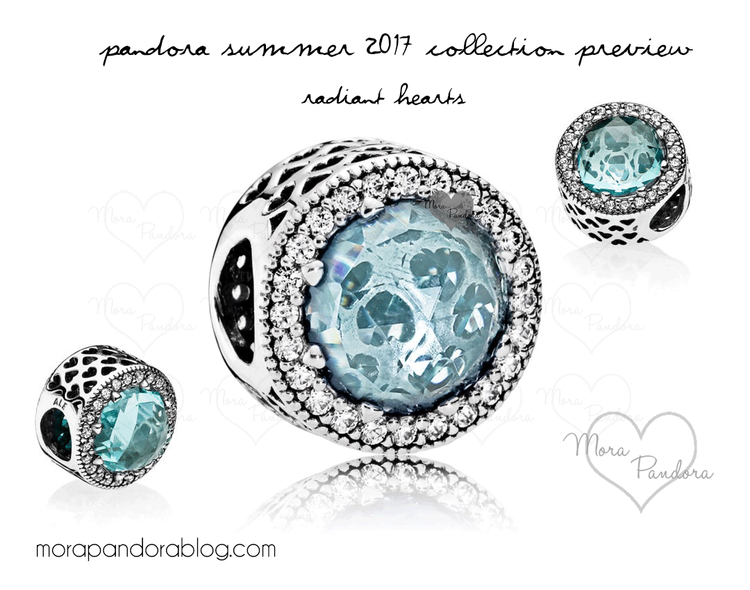 Pandora Summer 2017 aqua radiant hearts