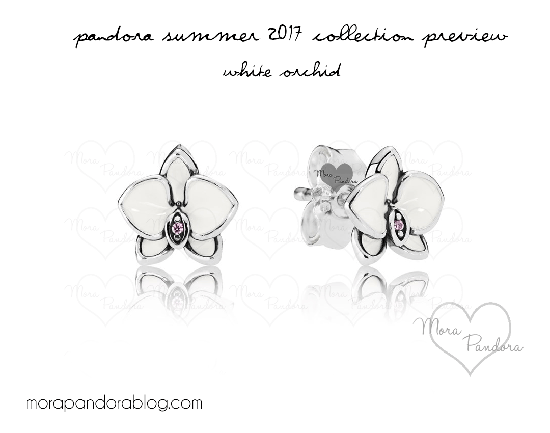 Pandora Summer 2017 white orchid