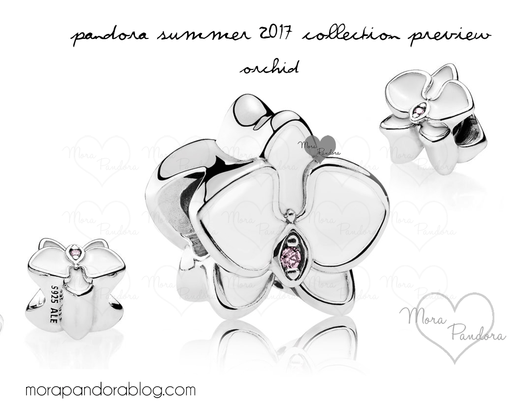 Pandora Summer 2017 white orchid