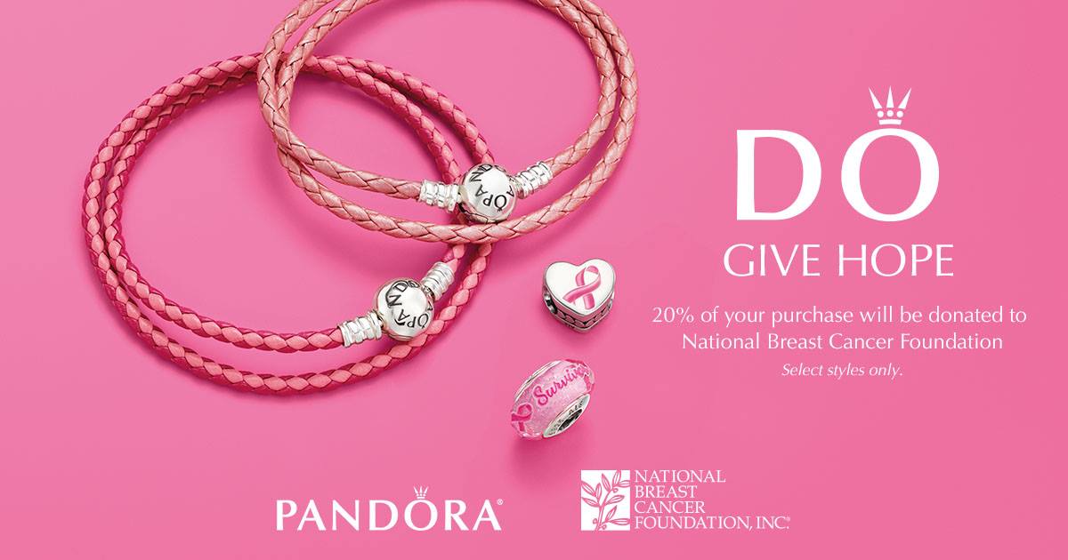 pandora breast cancer awareness 2017