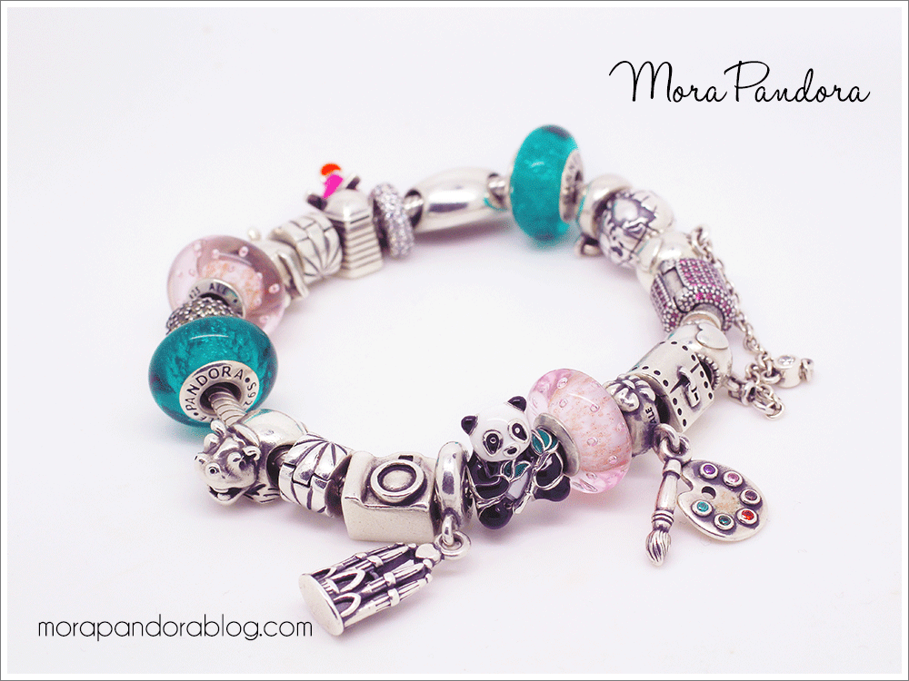 Authentic Sterling Silver Sweet Panda Enamel Charm – Multicolor, 925 Silver, For Bracelets