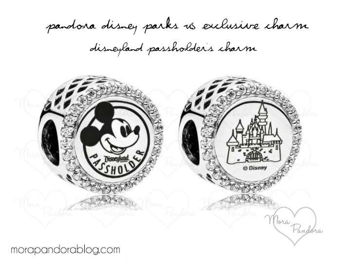 Pandora DIsney Parks Disneyland passholders charm