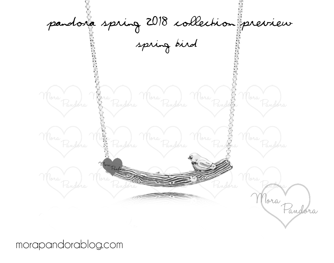 pandora spring bird necklace