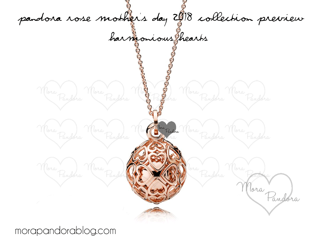 Pandora Rose Mother's Day 2018 collection Harmonious Hearts necklace preview