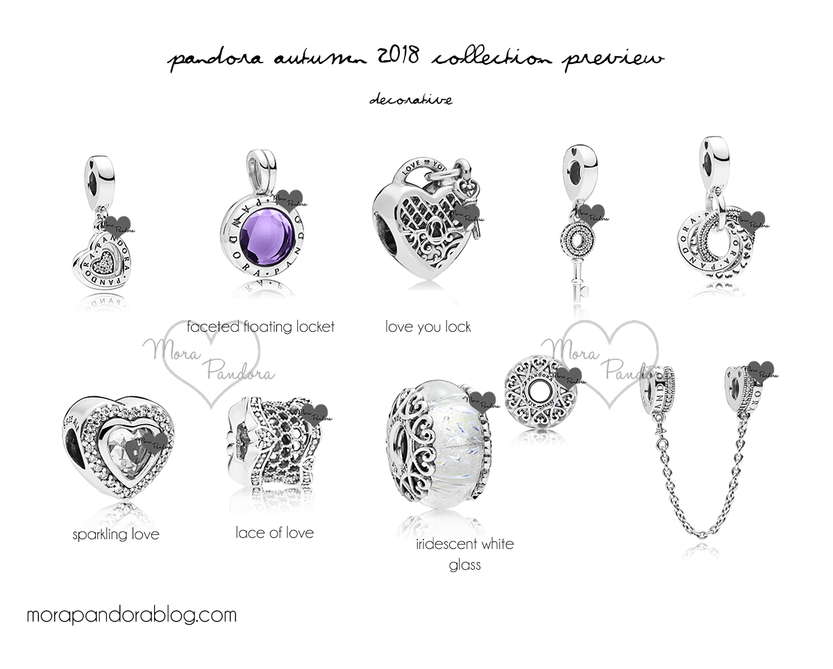 Pandora Autumn 2018 decorative heart beads