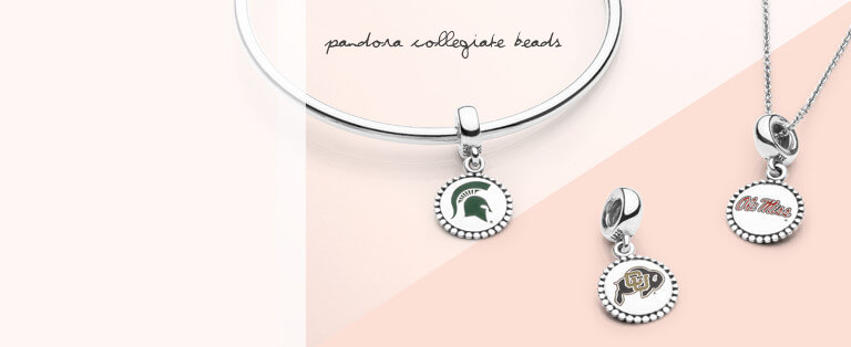 Pandora engraved college beads