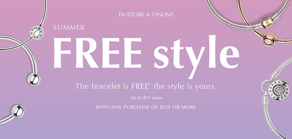 Pandora Canada free bracelet promo